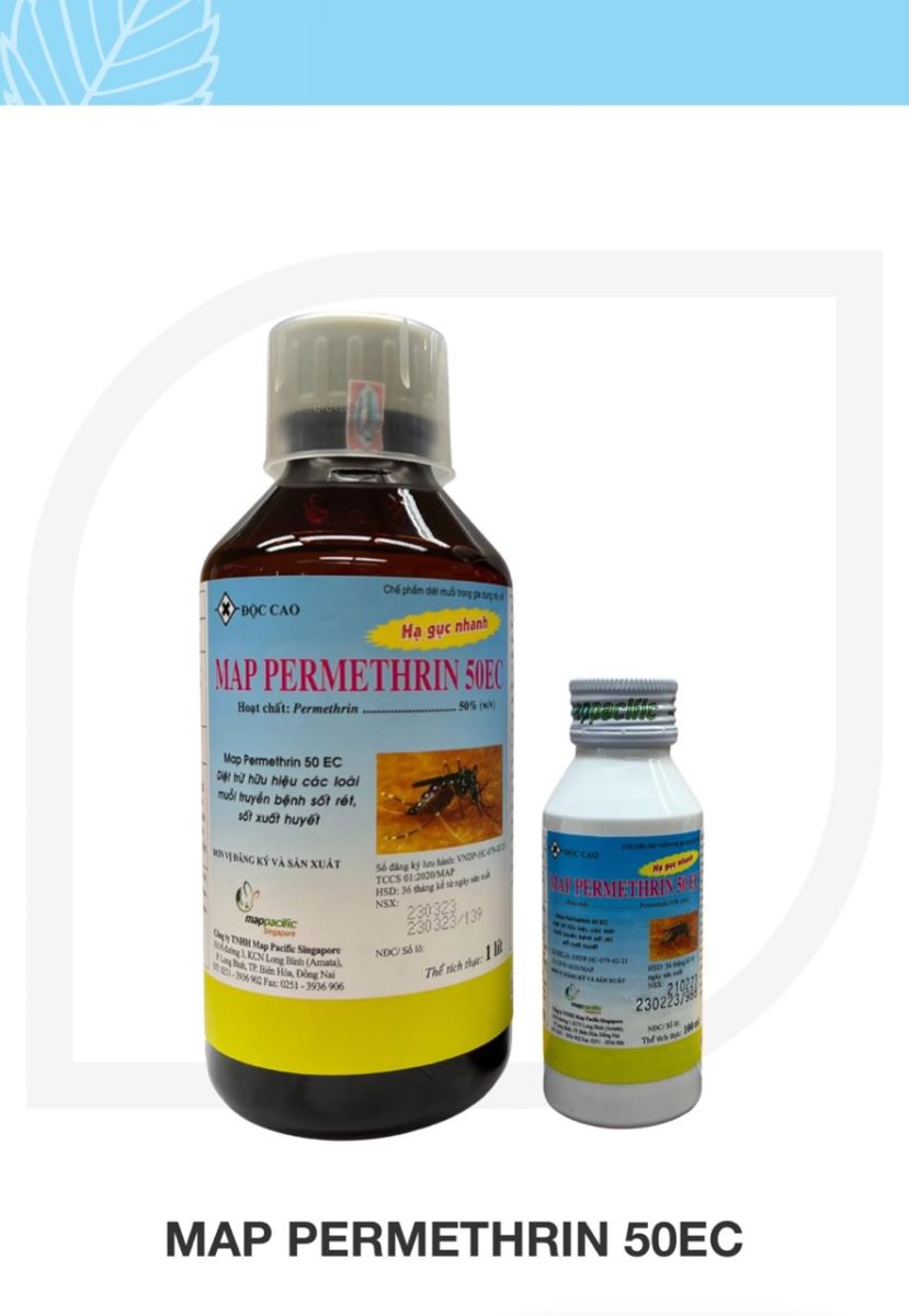 Thuốc diệt muỗi Permethrin 50EC chai 1 Lít- Chất lượng Anh Quốc