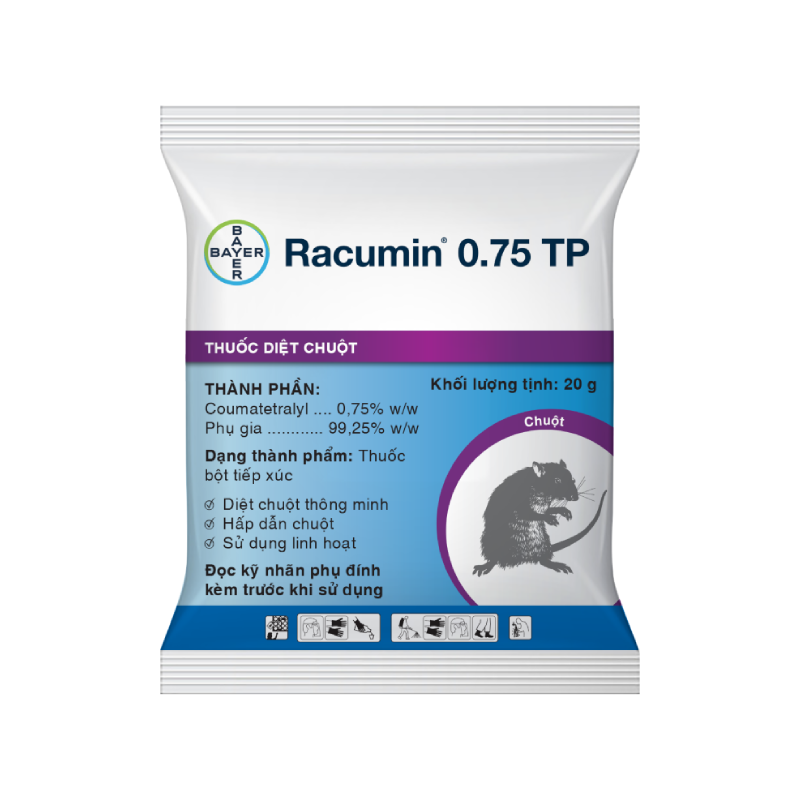 Chế phẩm diệt chuột Racumin ® TP 0,75 - gói 20gram