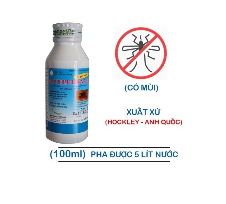 THUỐC DIỆT MUỖI CÔN TRÙNG Map PERMETHRIN 50EC- chai 100ml