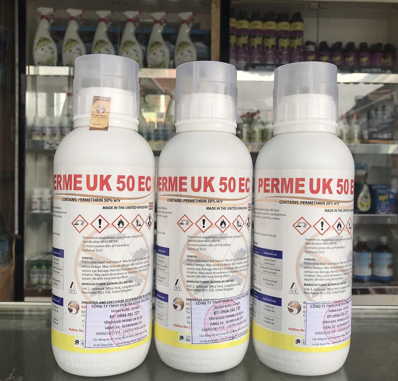 THUỐC DIỆT MUỖI NK ANH QUỐC PERME UK 50EC- chai 1 lít