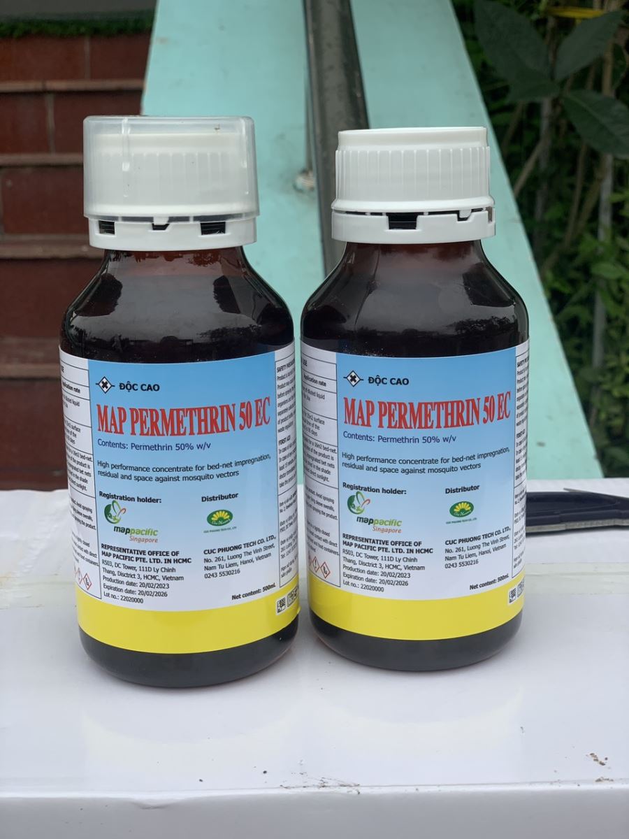 Thuốc muỗi Map Permethrin 50 EC NHẬP KHẨU ÚC- CHAI 500ML