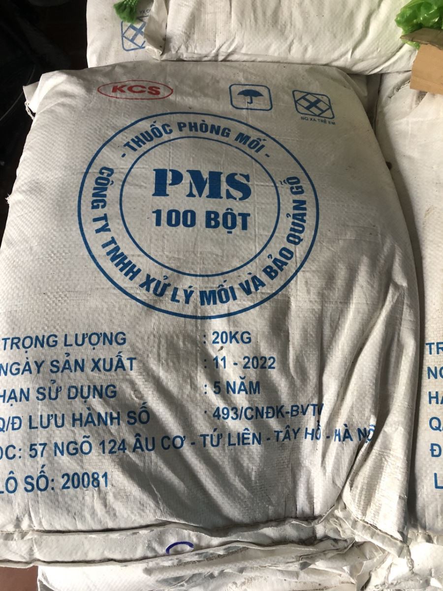 Thuốc trừ mối PMS 100/ thuốc phòng mối, chống mối trong công trình -20kg